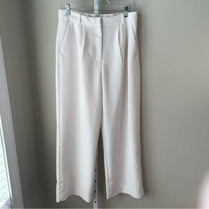 Abercrombie & Fitch The Sloane Tailored Pants Cream Ivory Size 30